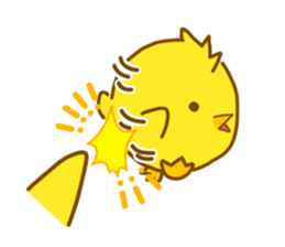 "hiyomaru"~Goofy with Clunker chick~Eng. sticker #7808286