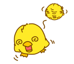 "hiyomaru"~Goofy with Clunker chick~Eng. sticker #7808287