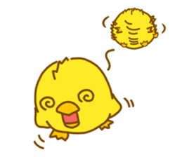 "hiyomaru"~Goofy with Clunker chick~Eng. sticker #7808287