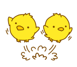 "hiyomaru"~Goofy with Clunker chick~Eng. sticker #7808288