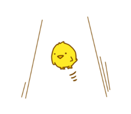 "hiyomaru"~Goofy with Clunker chick~Eng. sticker #7808289