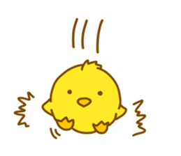 "hiyomaru"~Goofy with Clunker chick~Eng. sticker #7808290