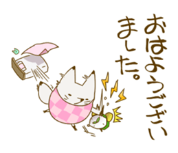 YAMAGUCHI-BEN white fox 3 sticker #7809780