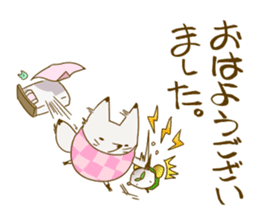 YAMAGUCHI-BEN white fox 3 sticker #7809780