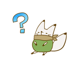 YAMAGUCHI-BEN white fox 3 sticker #7809784