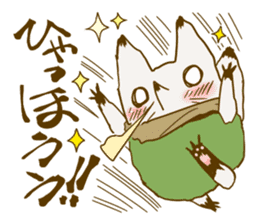 YAMAGUCHI-BEN white fox 3 sticker #7809787