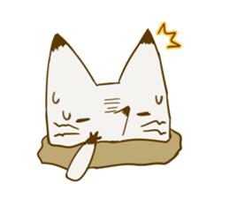 YAMAGUCHI-BEN white fox 3 sticker #7809795