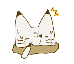 YAMAGUCHI-BEN white fox 3 sticker #7809795