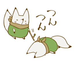 YAMAGUCHI-BEN white fox 3 sticker #7809798