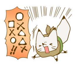 YAMAGUCHI-BEN white fox 3 sticker #7809799
