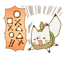 YAMAGUCHI-BEN white fox 3 sticker #7809799