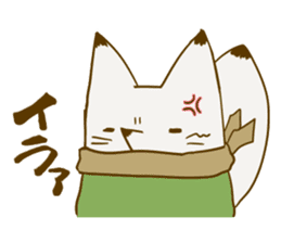 YAMAGUCHI-BEN white fox 3 sticker #7809807