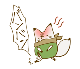 YAMAGUCHI-BEN white fox 3 sticker #7809808