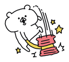 Bear moderate action sticker #7809860