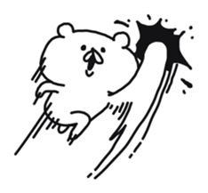 Bear moderate action sticker #7809870