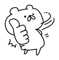 Bear moderate action sticker #7809875