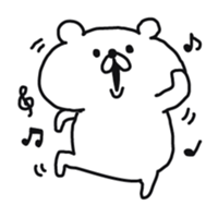 Bear moderate action sticker #7809881
