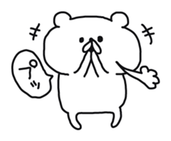 Bear moderate action sticker #7809884