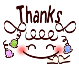 Pretty smile face sticker #7809896