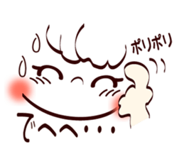 Pretty smile face sticker #7809907