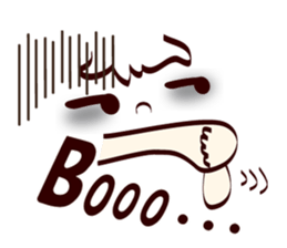 Pretty smile face sticker #7809916