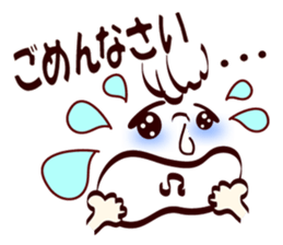 Pretty smile face sticker #7809917