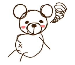 Gluttonous bear sticker #7810135