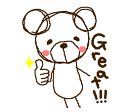 Gluttonous bear sticker #7810152