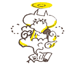 Hermit of the cat !!! sticker #7810383