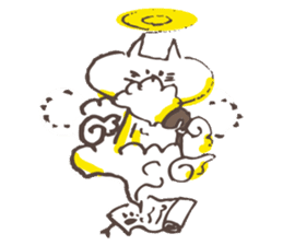 Hermit of the cat !!! sticker #7810383