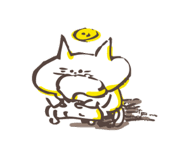 Hermit of the cat !!! sticker #7810387