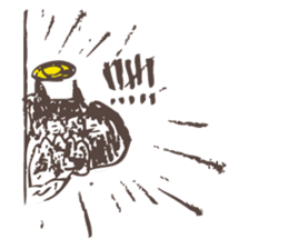 Hermit of the cat !!! sticker #7810389