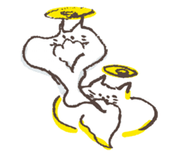 Hermit of the cat !!! sticker #7810396