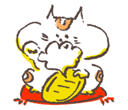 Hermit of the cat !!! sticker #7810399