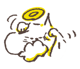 Hermit of the cat !!! sticker #7810400