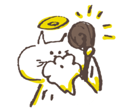 Hermit of the cat !!! sticker #7810404