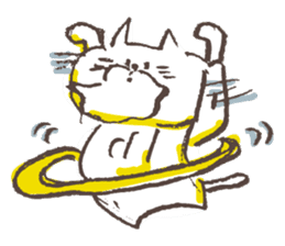 Hermit of the cat !!! sticker #7810405