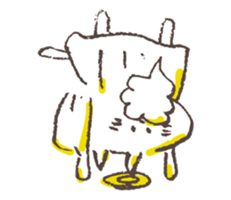 Hermit of the cat !!! sticker #7810406