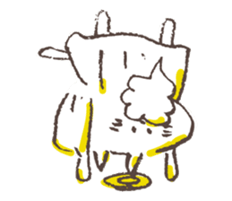 Hermit of the cat !!! sticker #7810406