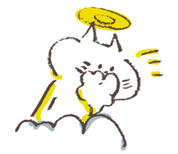 Hermit of the cat !!! sticker #7810408