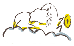 Hermit of the cat !!! sticker #7810409