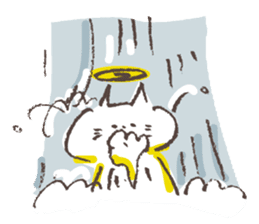 Hermit of the cat !!! sticker #7810410