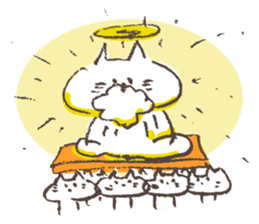 Hermit of the cat !!! sticker #7810411