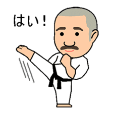 Karate instructor Yanaoki's. sticker #7810809