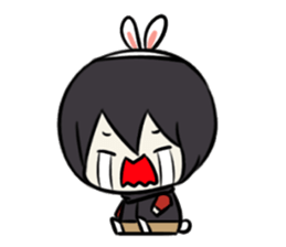 Jimmy rabbit and his partner sticker #7811202