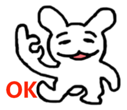 The life of a rabbit, bear sticker #7811550