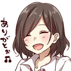 Kansai Dialect Girl Sticker By Yamasuta Kansai Dialect Girl Sticker By Yamasuta