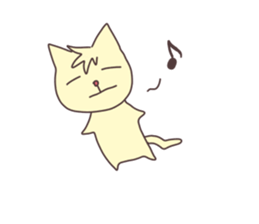 The cat which does not want to work sticker #7811822