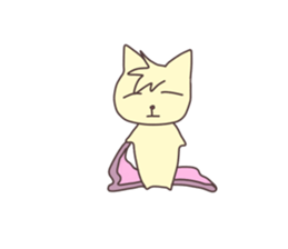 The cat which does not want to work sticker #7811824