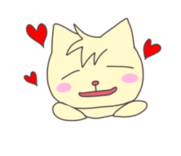 The cat which does not want to work sticker #7811833